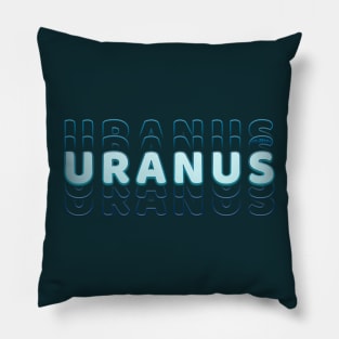 Typograph Planet Uranus: the Ice Giant Pillow