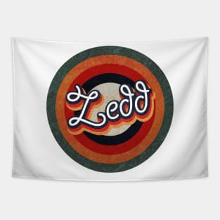 Retro Color Typography Faded Style Tapestry