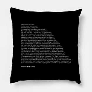 Carson McCullers Quotes Pillow