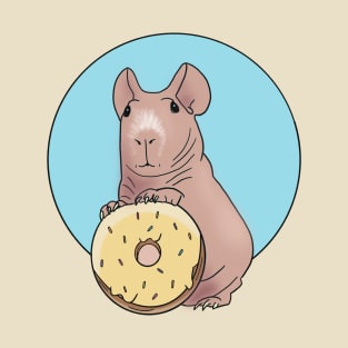 Skinny Pig With Doughnut T-Shirt