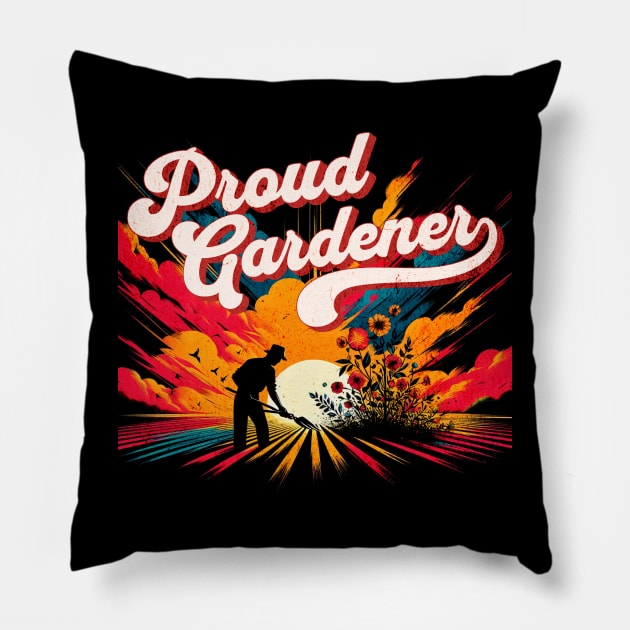 Proud Gardener Untold Heroes Design Pillow by Miami Neon Designs