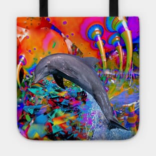 Dolphin Color Splash Tote