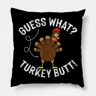 Guess Turkey Pilgrim Funny Thanksgiving Girls Women Boys Pillow