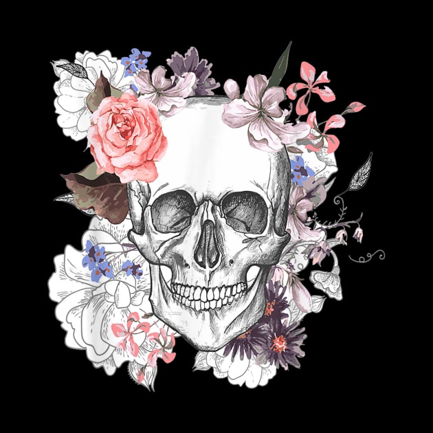 Flower Skull by zwestshops