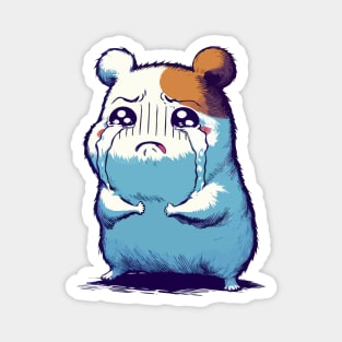 Crying Sad Hamster Magnet