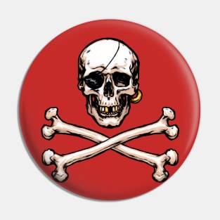 Pirate Skull and Crossbones Pin