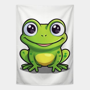 Cartoon Cute Kawaii Adorable Frog Tapestry