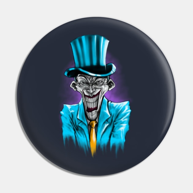 Evil Clown Pin by Dark Planet Tees