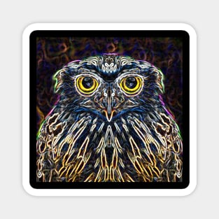 Owl Electric Silhouette 02 Magnet