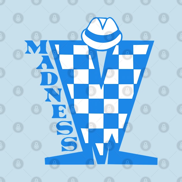 Madness HD Checkerboard Blue & White by Skate Merch