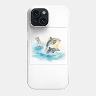 Dolphin, dolphin family, dolphin ocean Phone Case