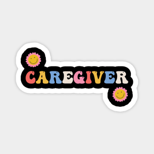Caregiver Flowers Caregiving Magnet