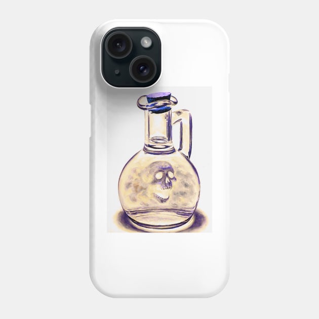 Lost soul skull potion bottle Phone Case by LukjanovArt