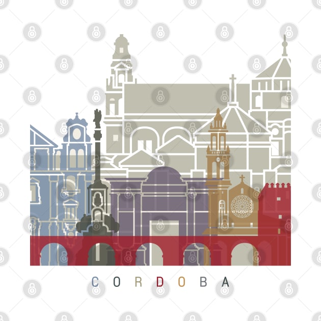 Cordoba skyline poster by PaulrommerArt