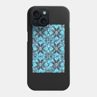 Auamarine Aesthetic Fractal Snowflake Pattern Phone Case