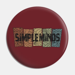 Simple Minds Retro Pattern Pin