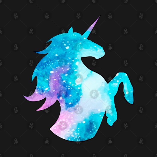 Rearing Galaxy Unicorn by Lady Lilac