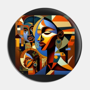 African Print Design Pin