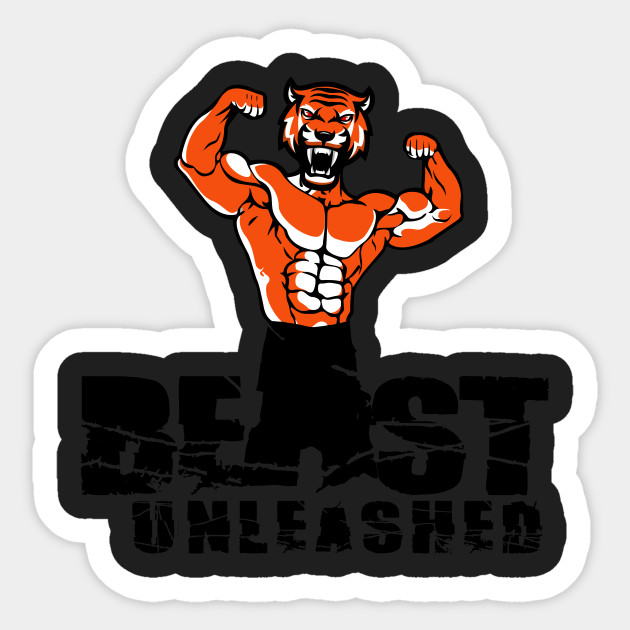 Fitness Beast Graphic Tee Fitness Gym Aufkleber Teepublic De