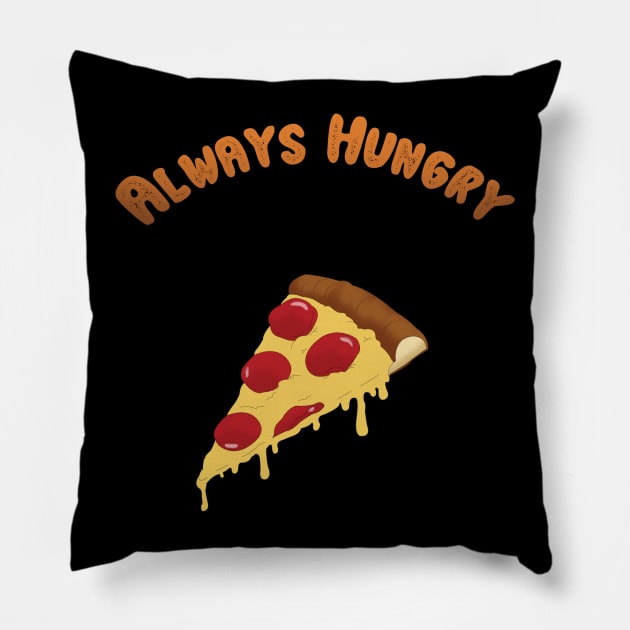 Always Hungry Pillow by ArtQueue