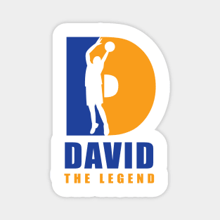 David Custom Player Basketball Your Name The Legend Magnet