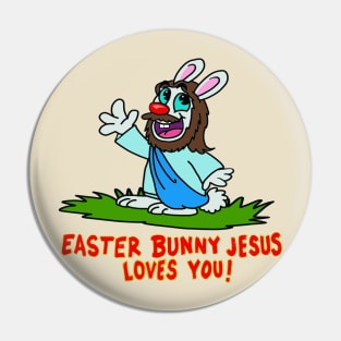 easter bunny jesus loves you Pin