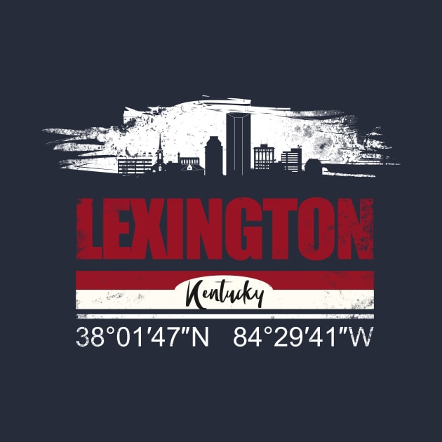 Lexington Skyline City Silhouette by DimDom