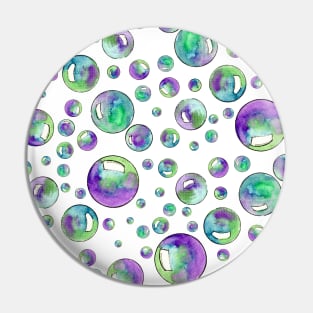 Purple Bubble Pattern Pin