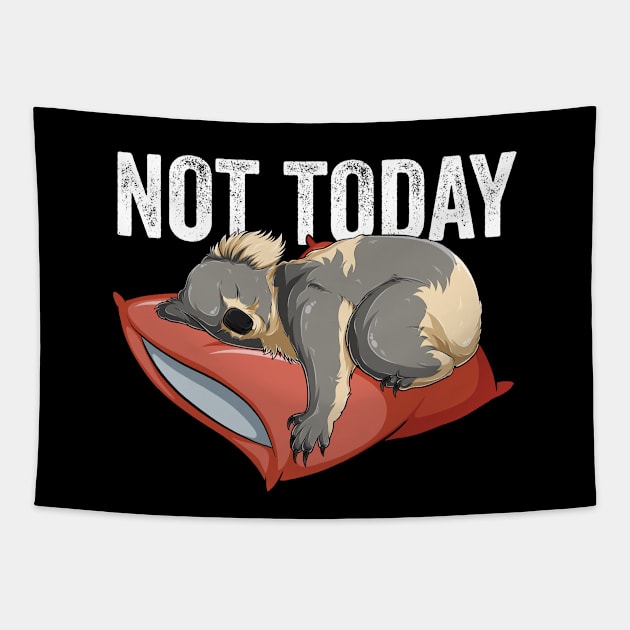 Koala - Not Today Tapestry by Kudostees