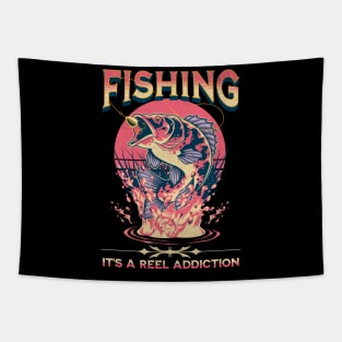 Fishing Sunset Tapestry