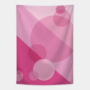 Pink Spheres Abstract Tapestry