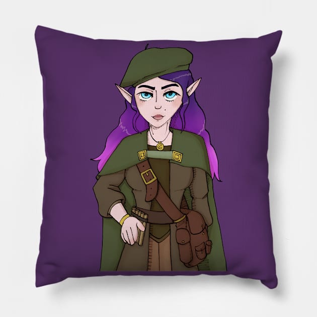 Tam Borine Pillow by KYFriedDice