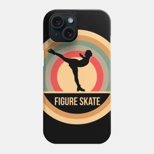 Retro Vintage Figure Skating Gift For Ice Dancers Phone Case