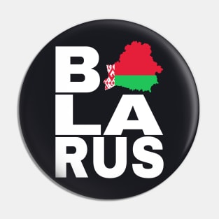 Belarus Belarusian Gifts for Belarusians Pin