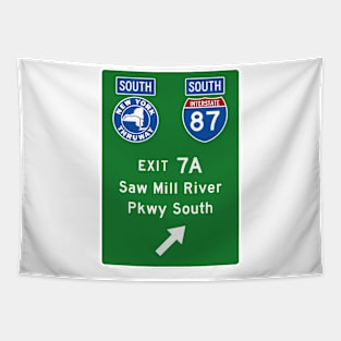 New York Thruway Southbound Exit 7A: Saw Mill River Parkway South Tapestry