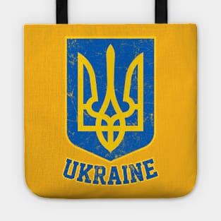 Ukraine // Vintage Faded Style Flag Design Tote