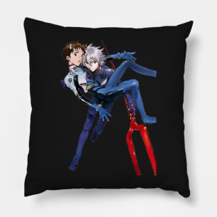 Shinji and Kaoru Evangelion Pillow