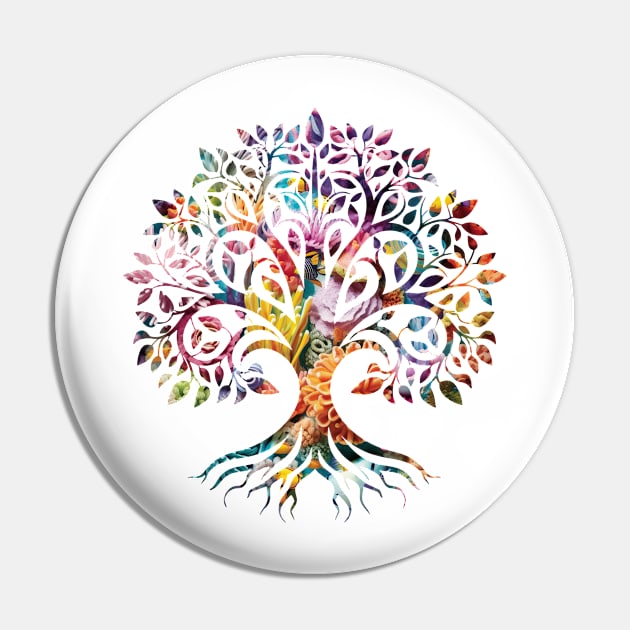 Coral Reef Tree Pin by KayBee Gift Shop