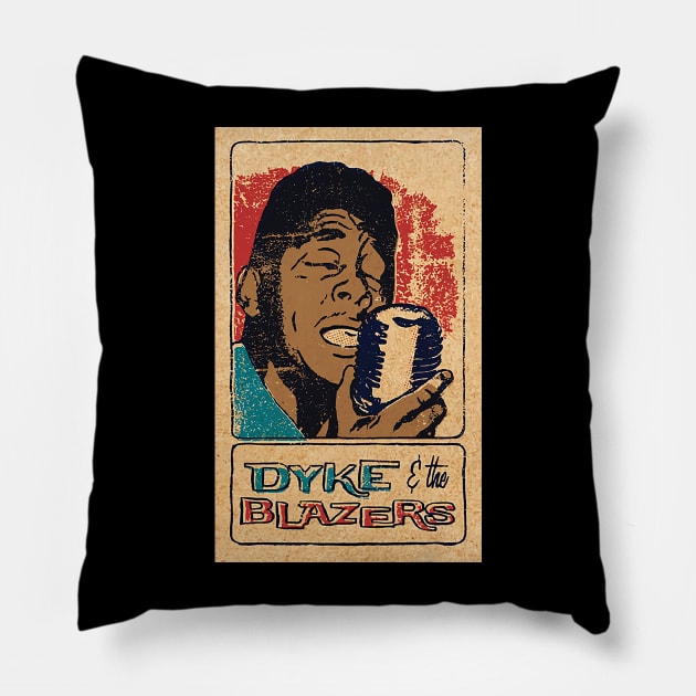 SOUL CARD DYKE AND THE BLAZERS Pillow by MakLampir Grandong