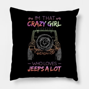 Jeep Girls Funny Pillow