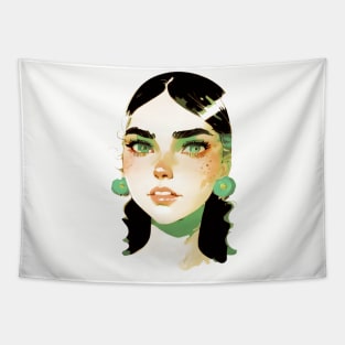 Retro Curls Tapestry