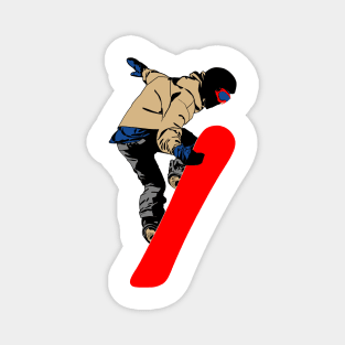 Snowboarder Magnet