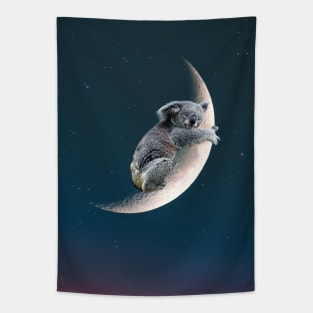 MOON WITH KOALA Tapestry