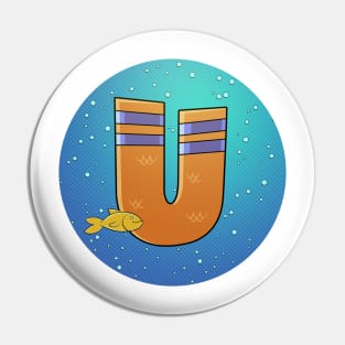 U is for underwater Pin