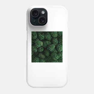 Fresh Delicious Blackberries in Green Phone Case