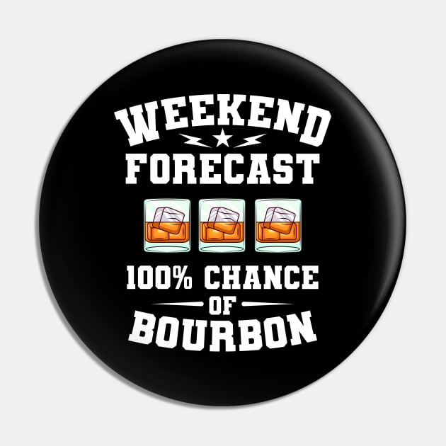 Weekly Forecast Weekend Bourbon Gift Pin by Delightful Designs