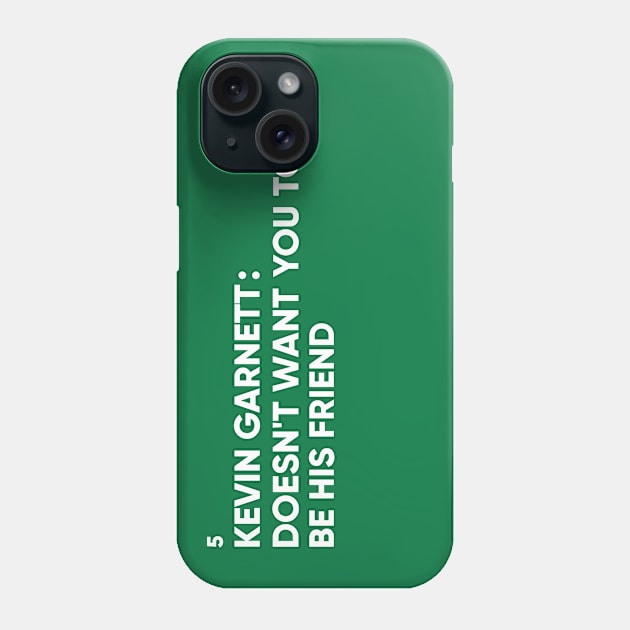 Kevin Garnett Phone Case by FlipFlapDox