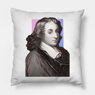 French Mathematician Blaise Pascal illustration Pillow