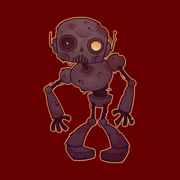 Rusty Zombie Robot by fizzgig