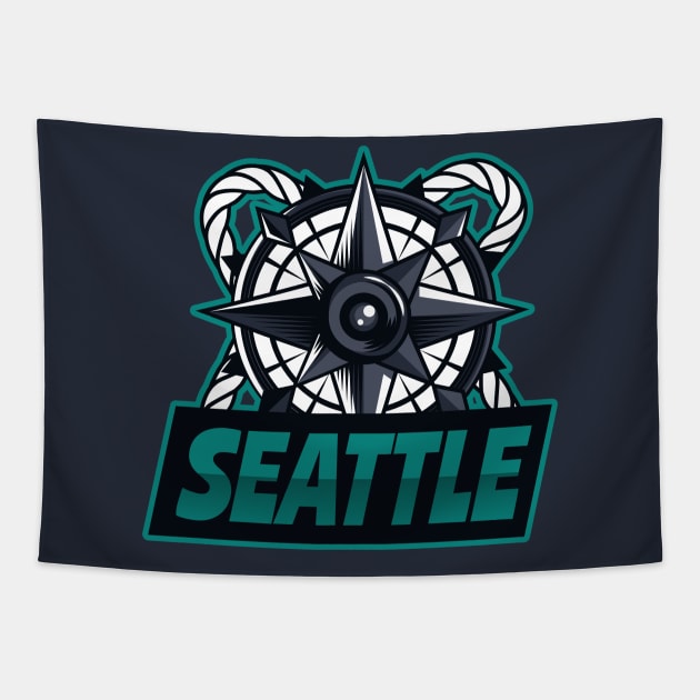 Seattle Mariners Tapestry by BVHstudio